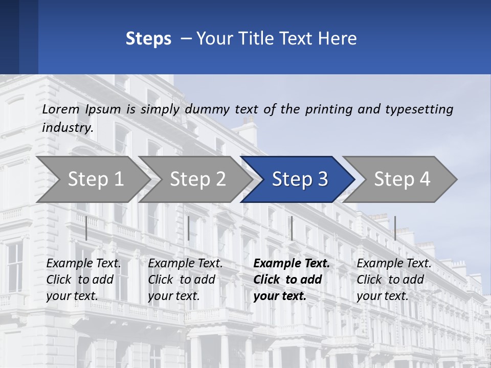 A Large White Building With Lots Of Windows PowerPoint Template