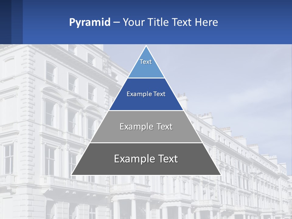 A Large White Building With Lots Of Windows PowerPoint Template