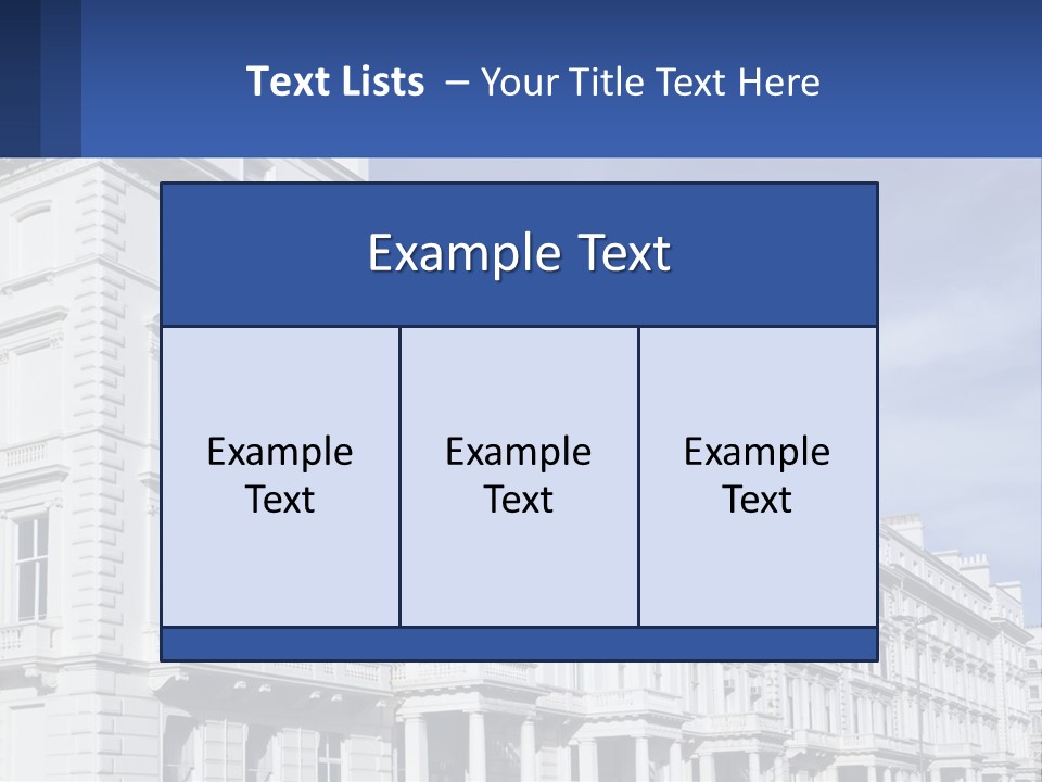 A Large White Building With Lots Of Windows PowerPoint Template