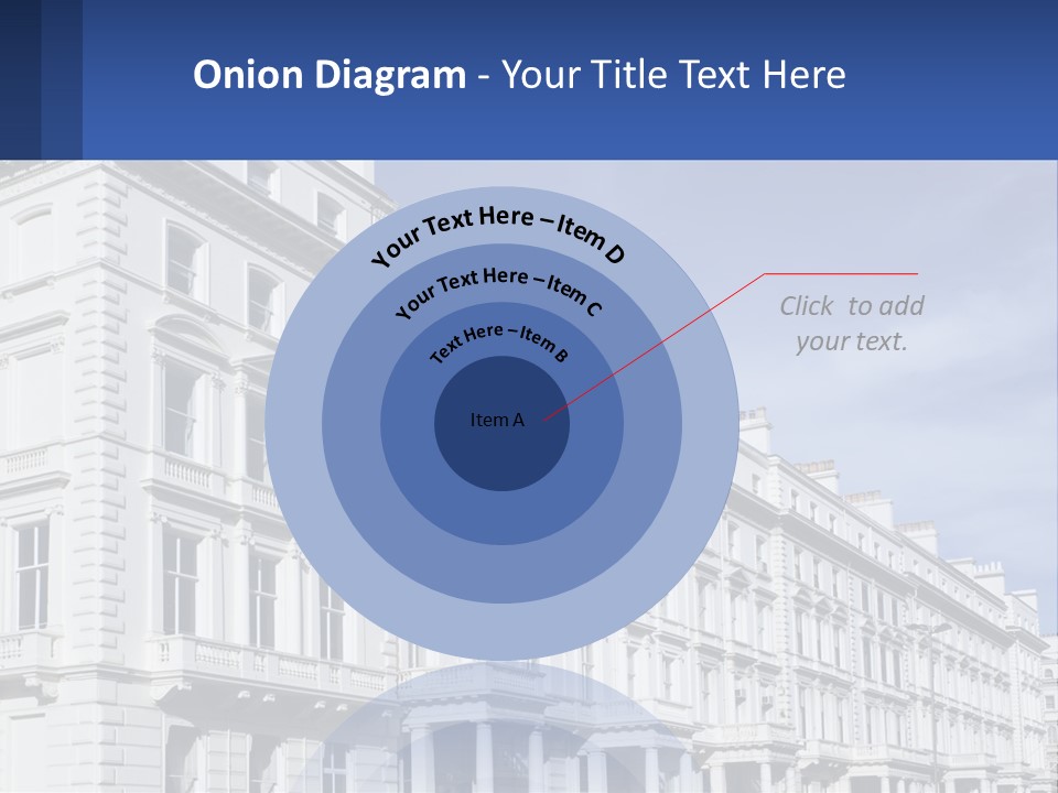 A Large White Building With Lots Of Windows PowerPoint Template