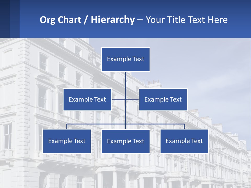 A Large White Building With Lots Of Windows PowerPoint Template