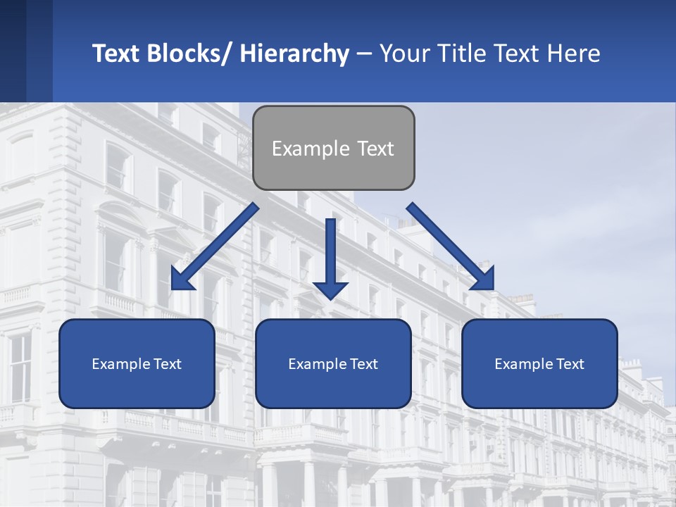 A Large White Building With Lots Of Windows PowerPoint Template