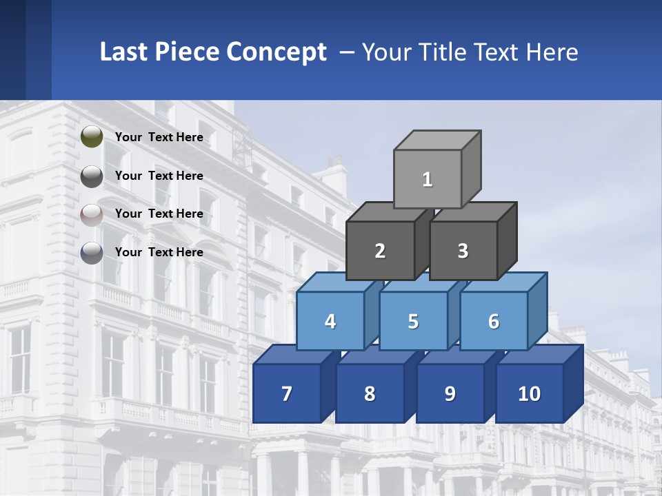 A Large White Building With Lots Of Windows PowerPoint Template