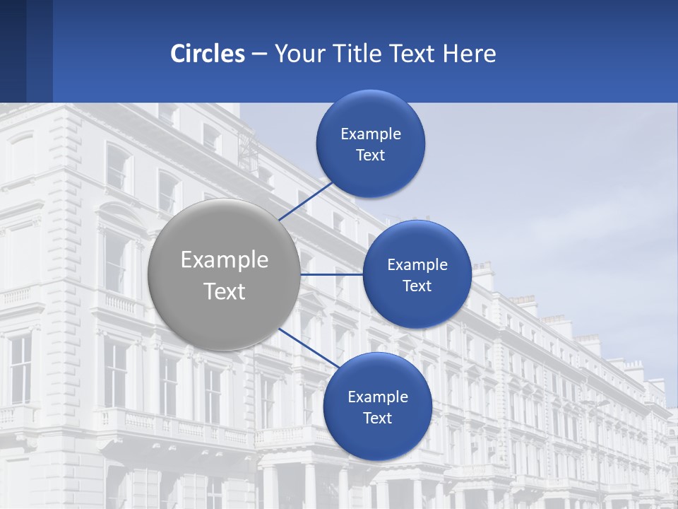 A Large White Building With Lots Of Windows PowerPoint Template