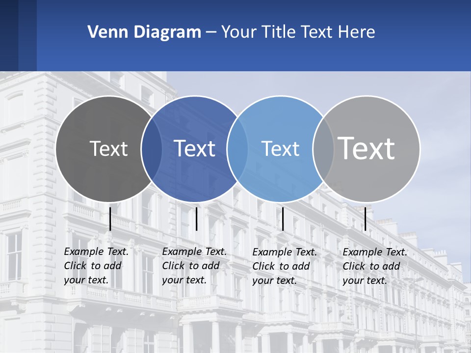A Large White Building With Lots Of Windows PowerPoint Template