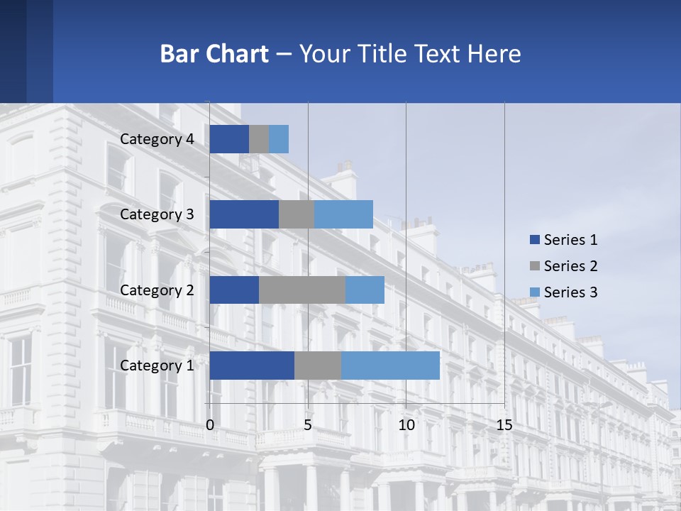 A Large White Building With Lots Of Windows PowerPoint Template