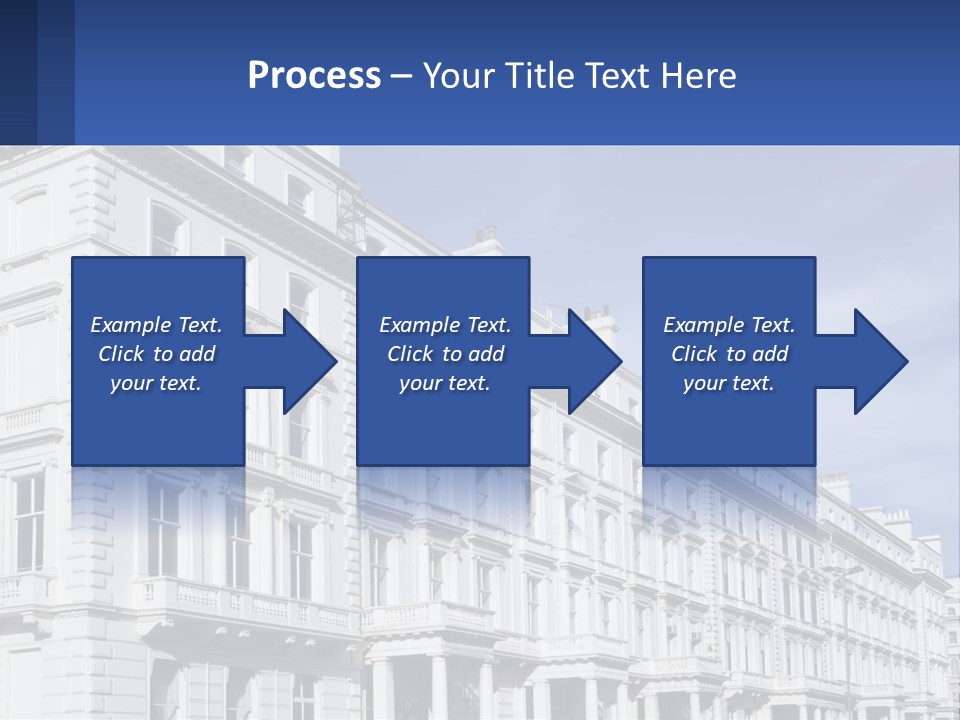 A Large White Building With Lots Of Windows PowerPoint Template