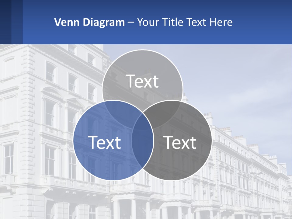 A Large White Building With Lots Of Windows PowerPoint Template