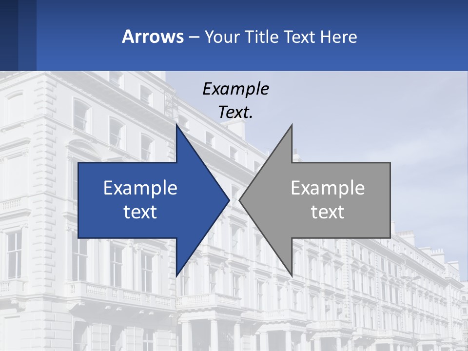 A Large White Building With Lots Of Windows PowerPoint Template