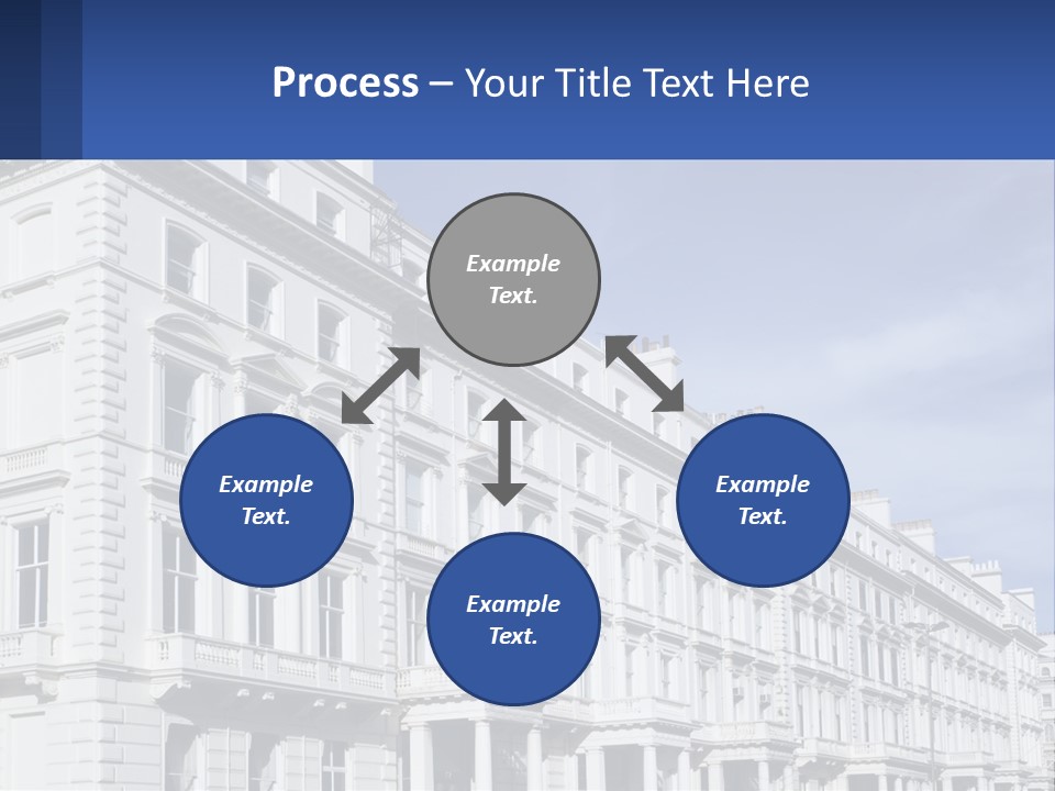 A Large White Building With Lots Of Windows PowerPoint Template