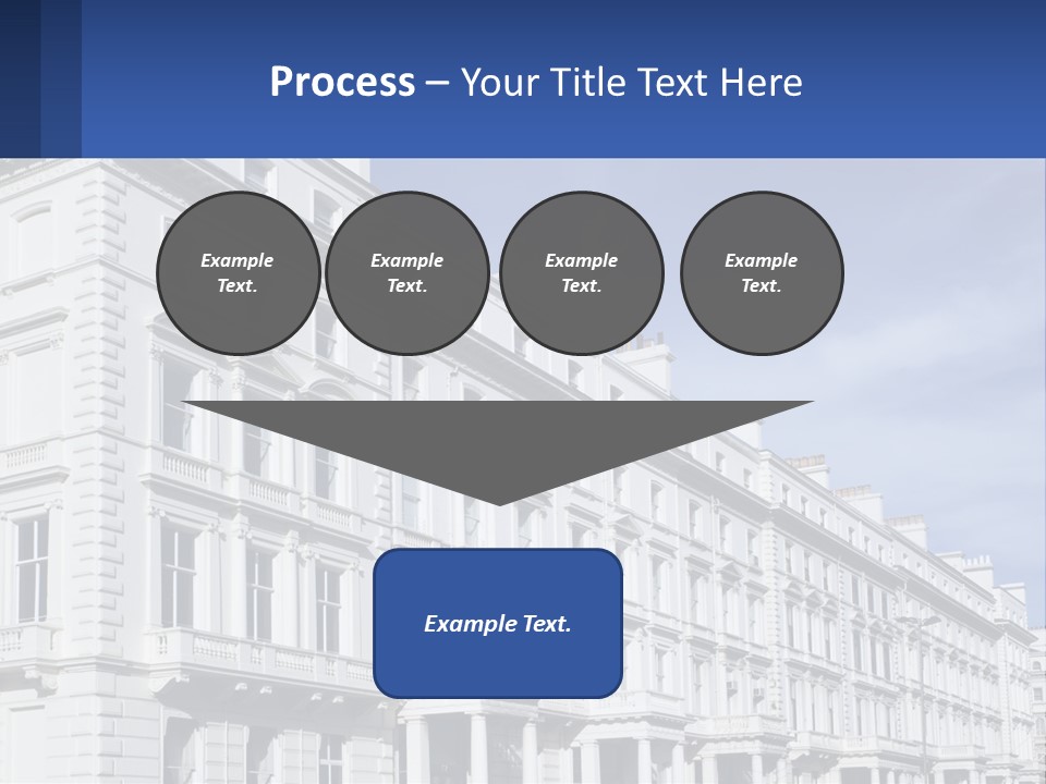 A Large White Building With Lots Of Windows PowerPoint Template