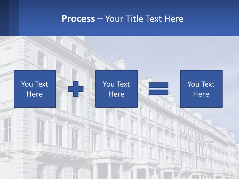 A Large White Building With Lots Of Windows PowerPoint Template