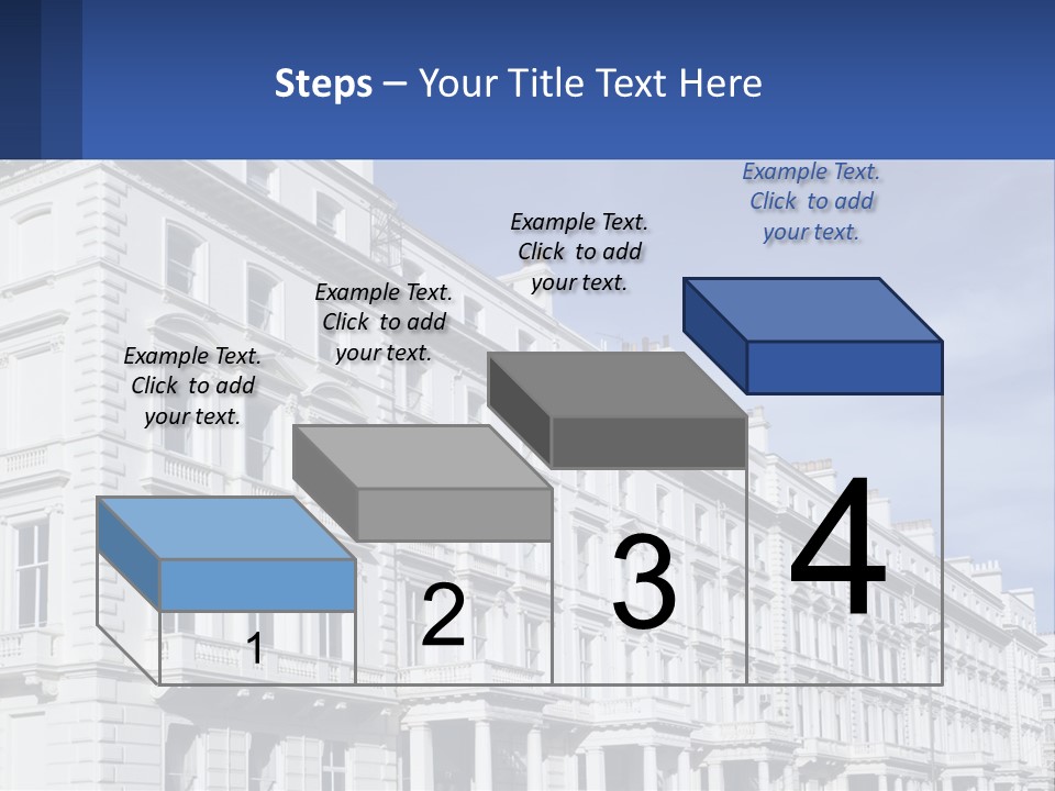 A Large White Building With Lots Of Windows PowerPoint Template
