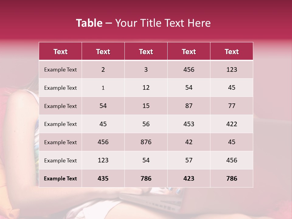 Two Girls Sitting On A Bed With Headphones On PowerPoint Template