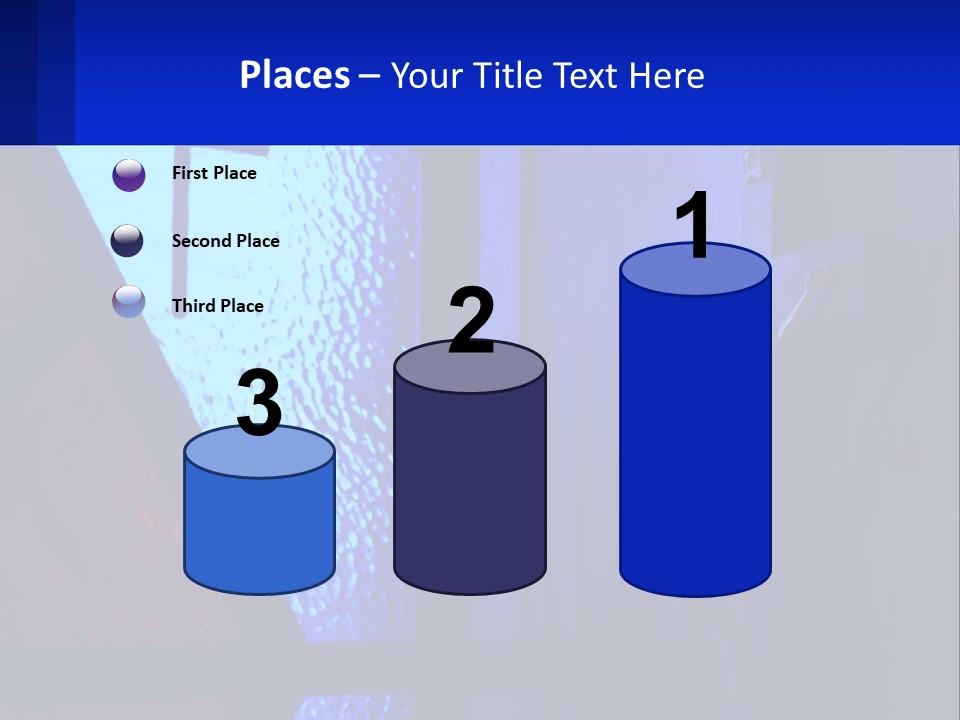 A Cross On A Wall With A Blue Background PowerPoint Template