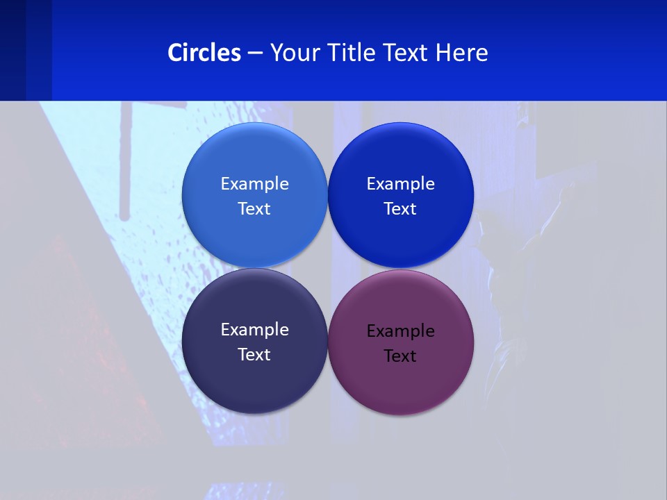 A Cross On A Wall With A Blue Background PowerPoint Template