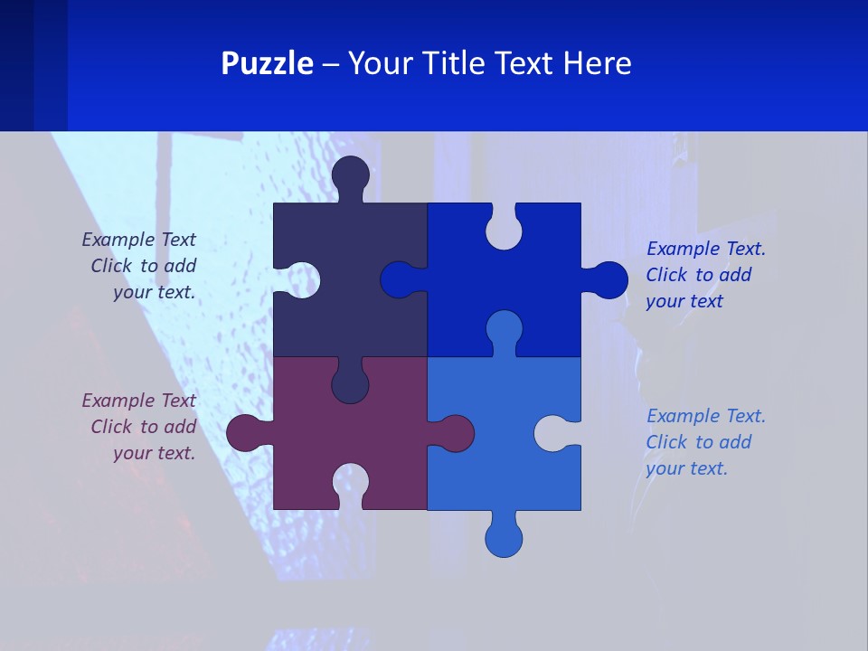 A Cross On A Wall With A Blue Background PowerPoint Template