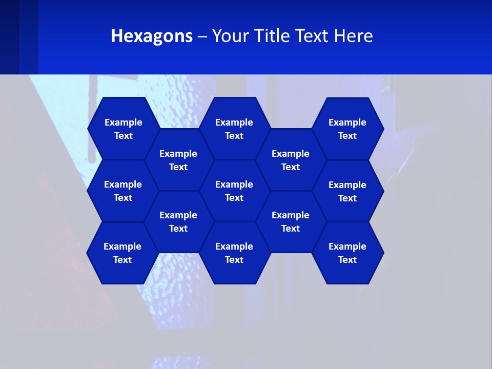 A Cross On A Wall With A Blue Background PowerPoint Template