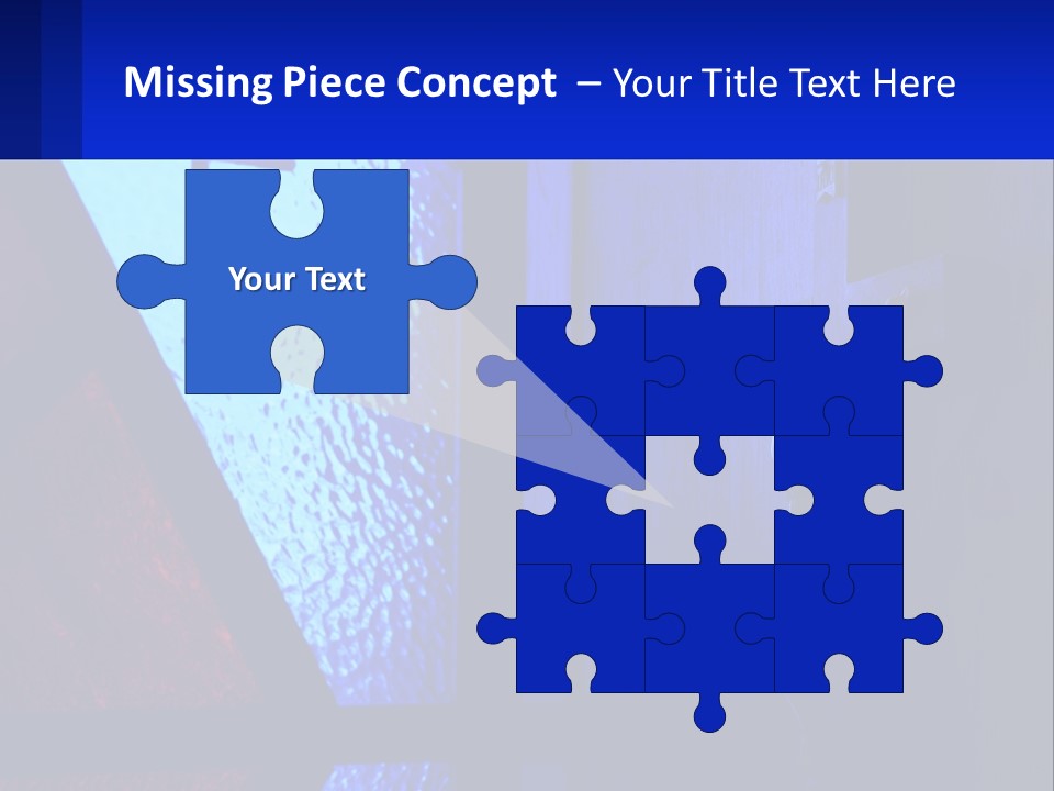A Cross On A Wall With A Blue Background PowerPoint Template