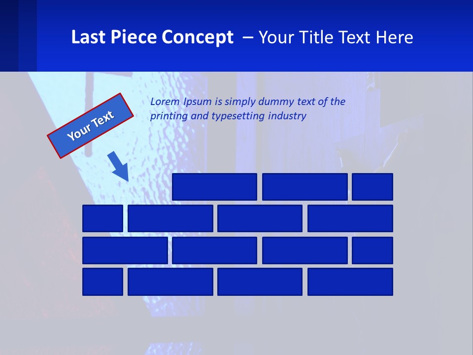 A Cross On A Wall With A Blue Background PowerPoint Template