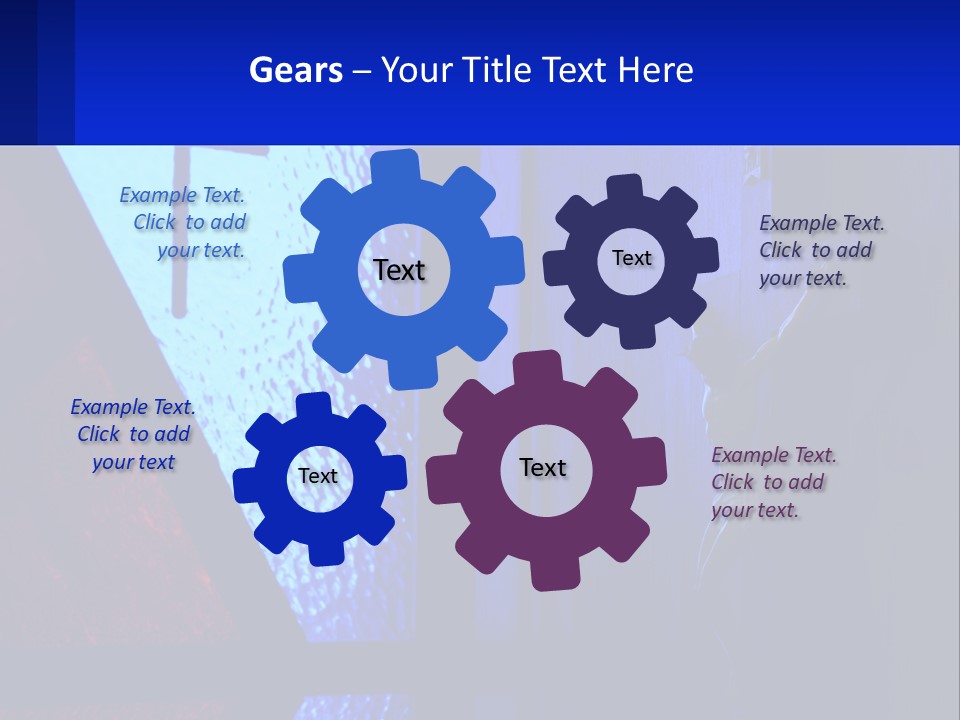 A Cross On A Wall With A Blue Background PowerPoint Template