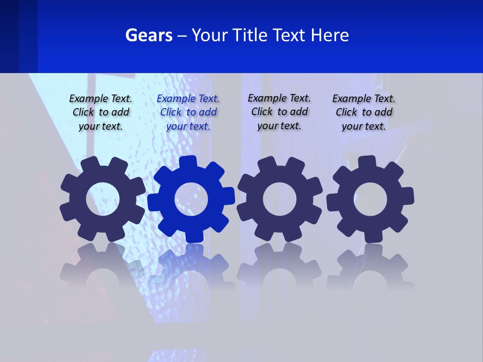 A Cross On A Wall With A Blue Background PowerPoint Template