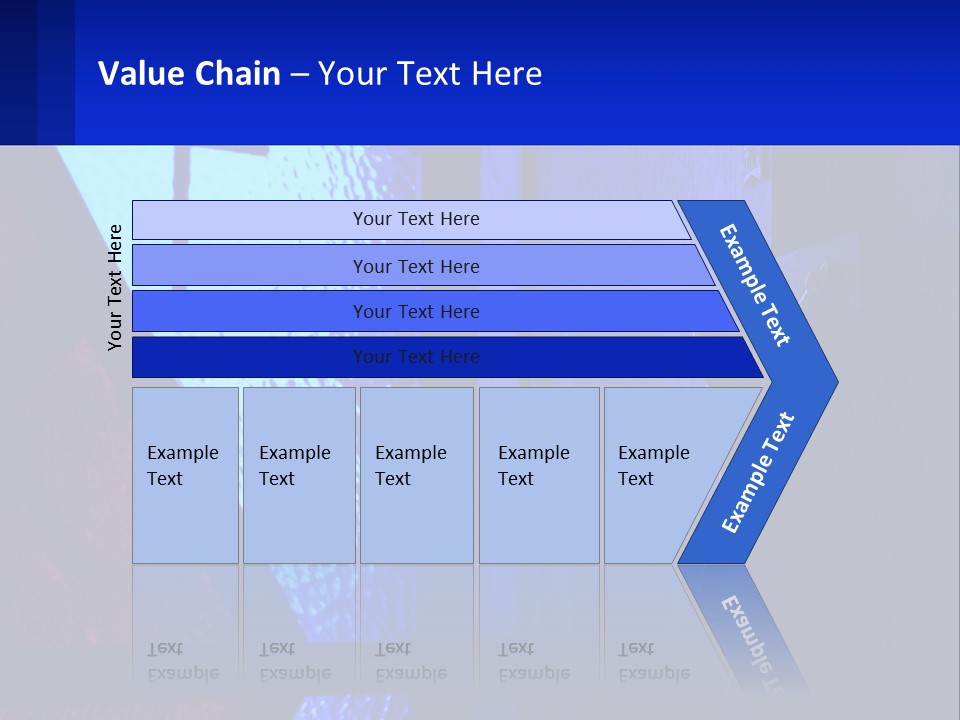A Cross On A Wall With A Blue Background PowerPoint Template