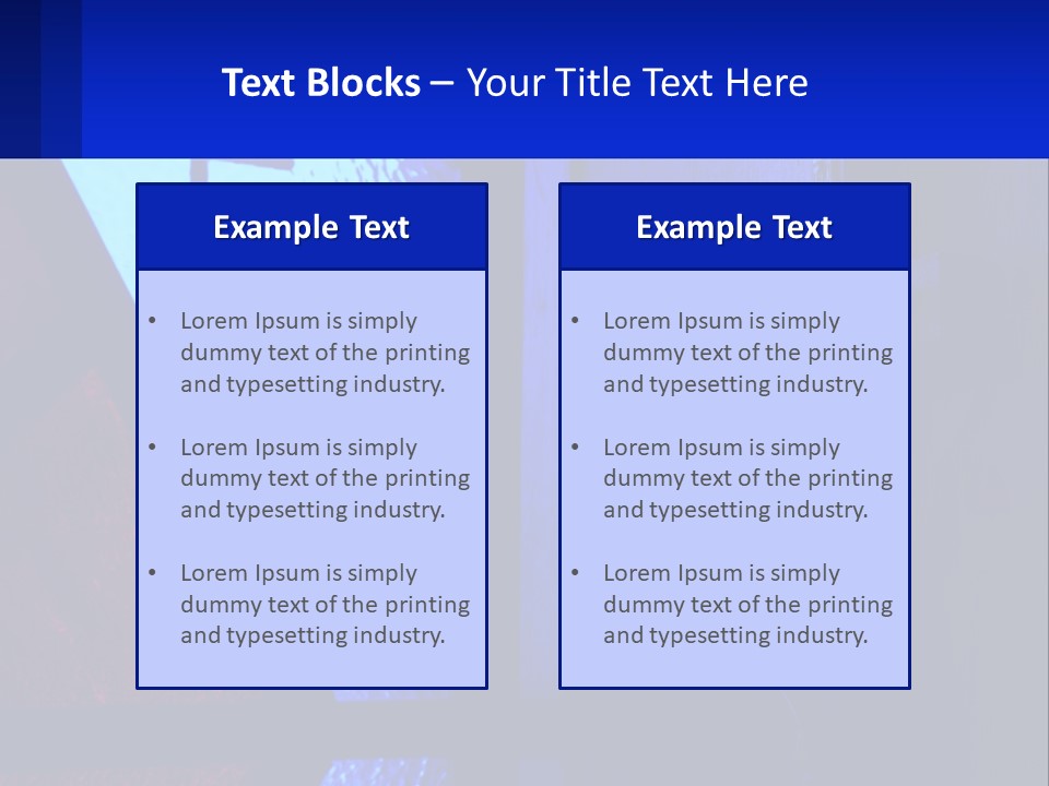 A Cross On A Wall With A Blue Background PowerPoint Template