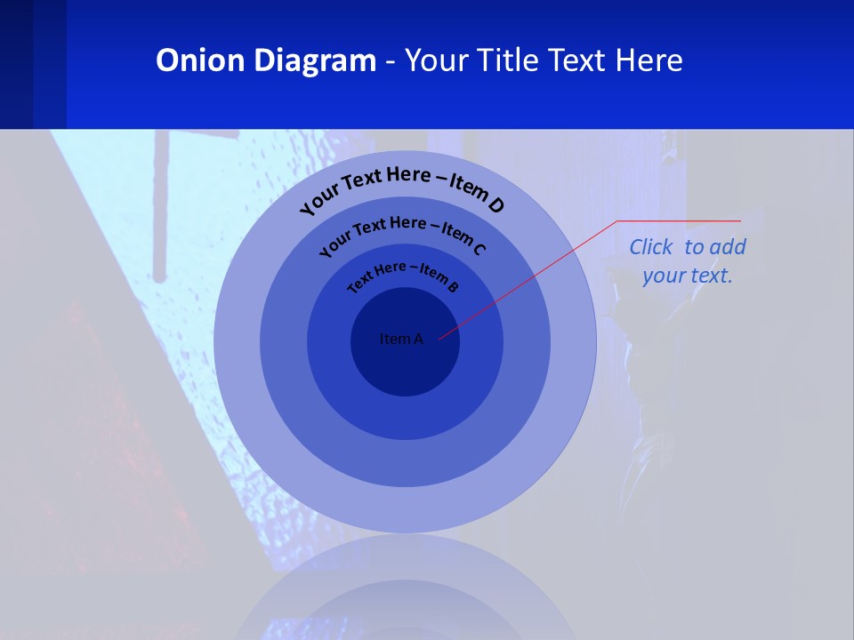 A Cross On A Wall With A Blue Background PowerPoint Template