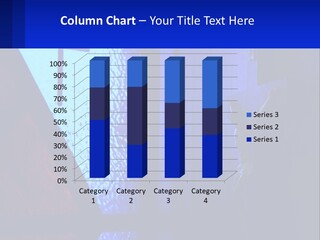 A Cross On A Wall With A Blue Background PowerPoint Template