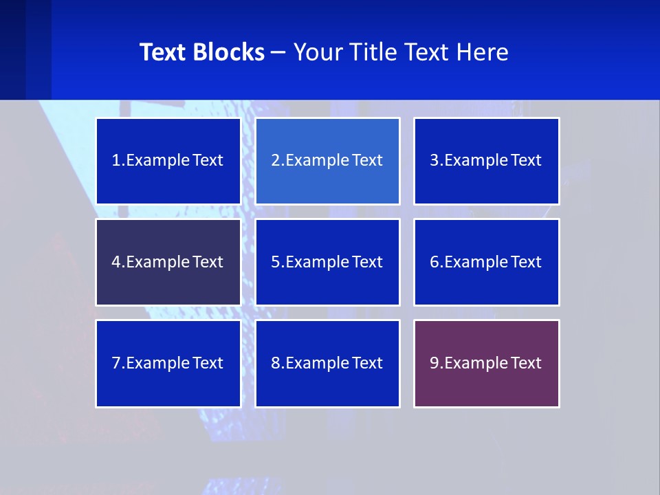 A Cross On A Wall With A Blue Background PowerPoint Template