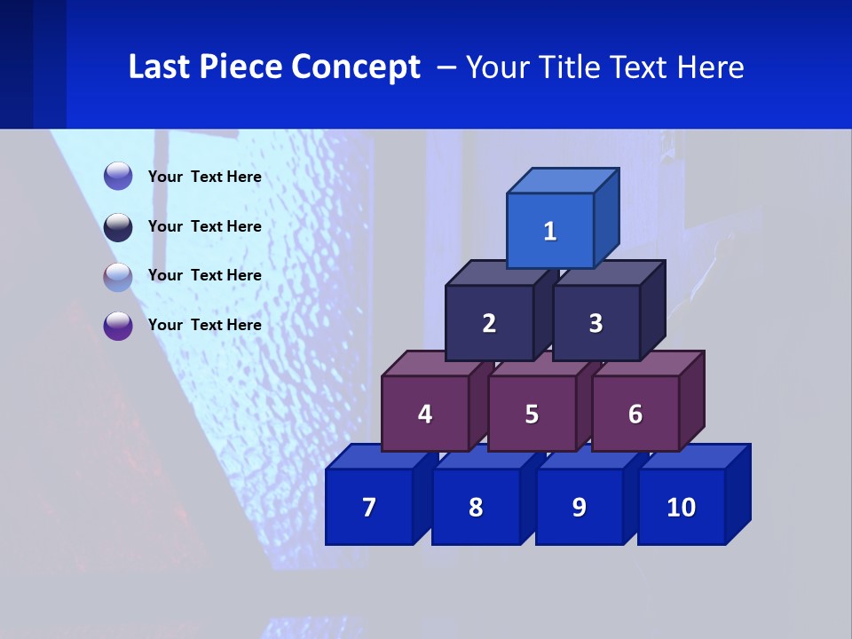 A Cross On A Wall With A Blue Background PowerPoint Template