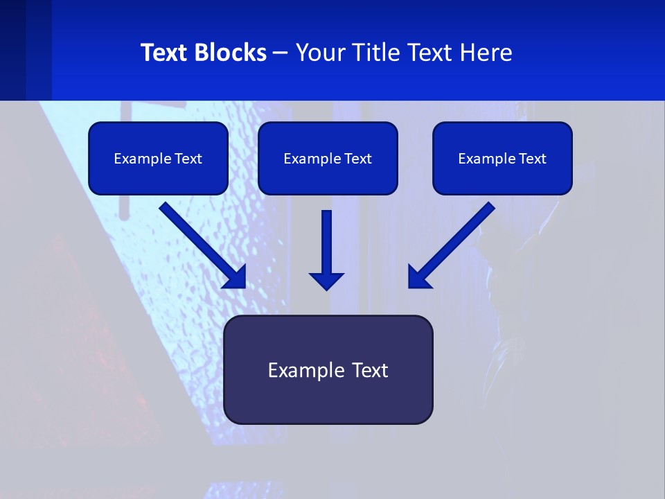 A Cross On A Wall With A Blue Background PowerPoint Template