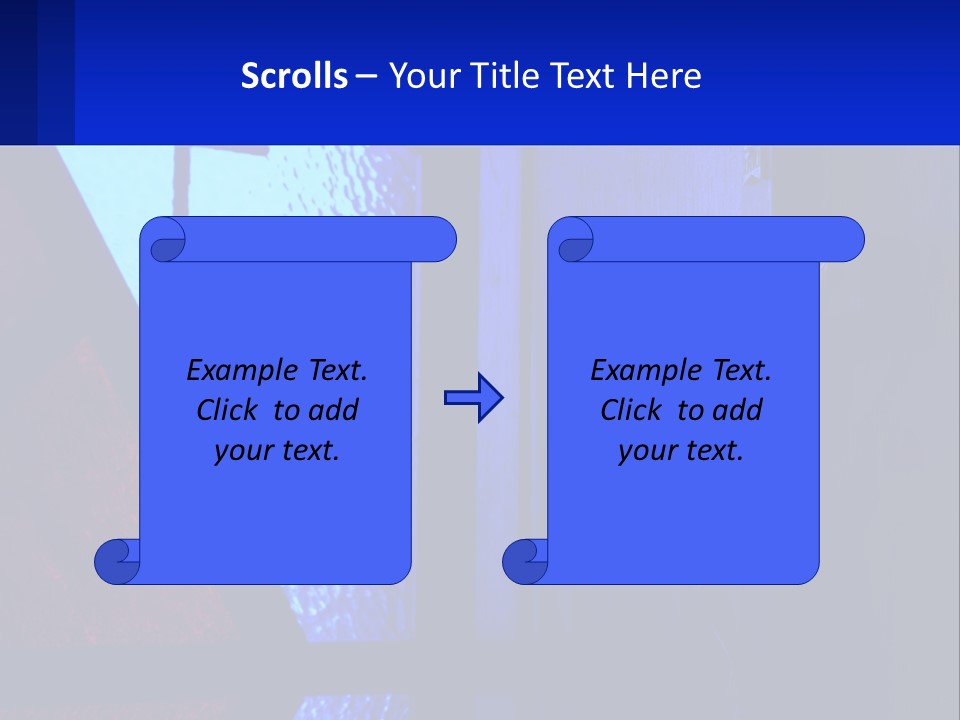 A Cross On A Wall With A Blue Background PowerPoint Template