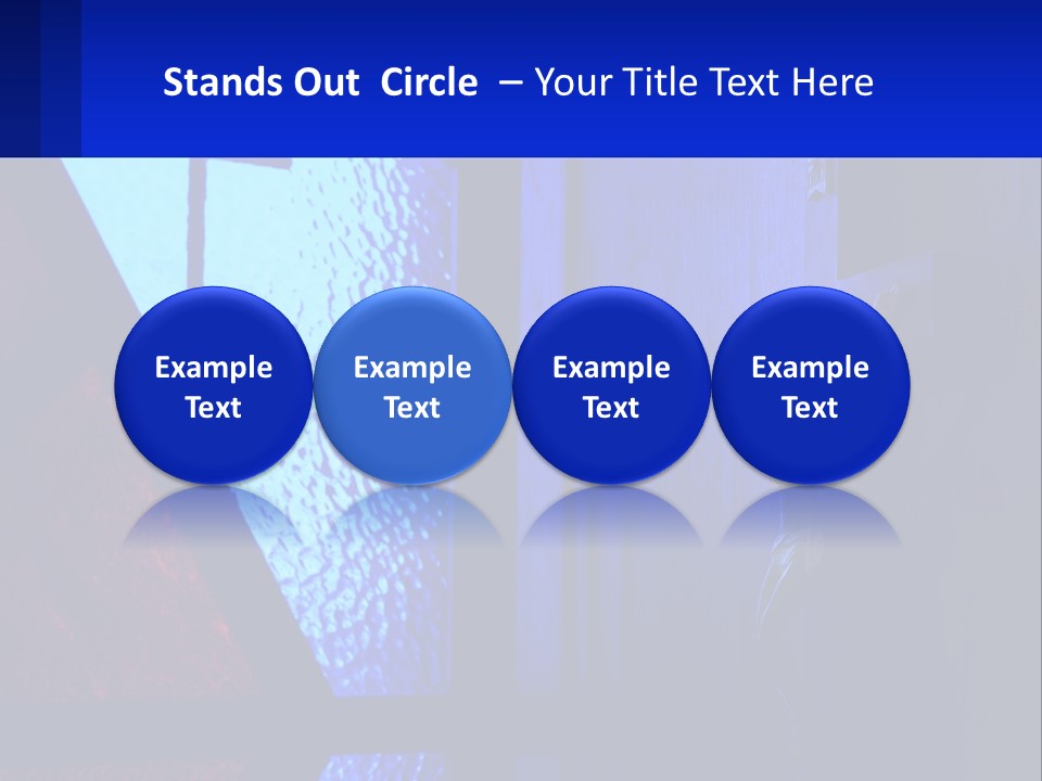 A Cross On A Wall With A Blue Background PowerPoint Template