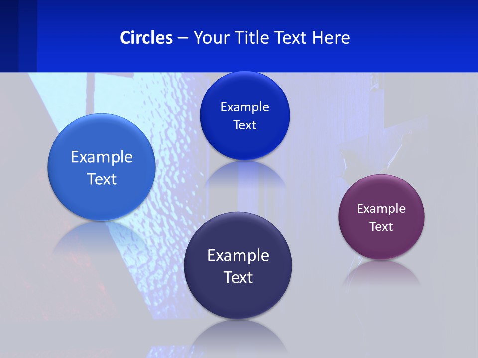 A Cross On A Wall With A Blue Background PowerPoint Template