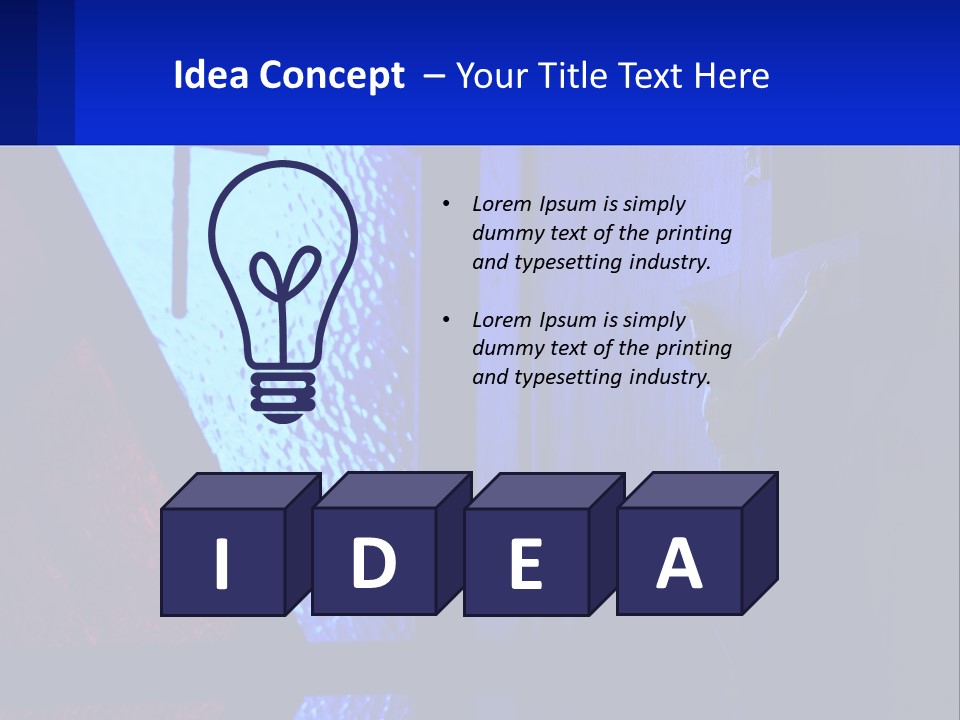 A Cross On A Wall With A Blue Background PowerPoint Template