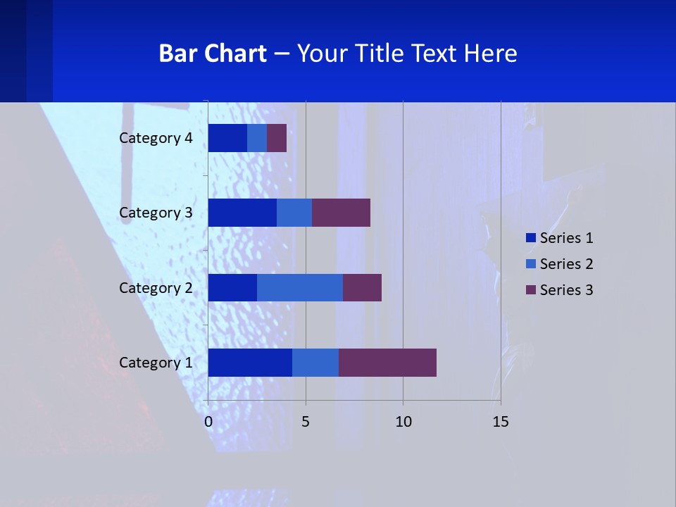 A Cross On A Wall With A Blue Background PowerPoint Template
