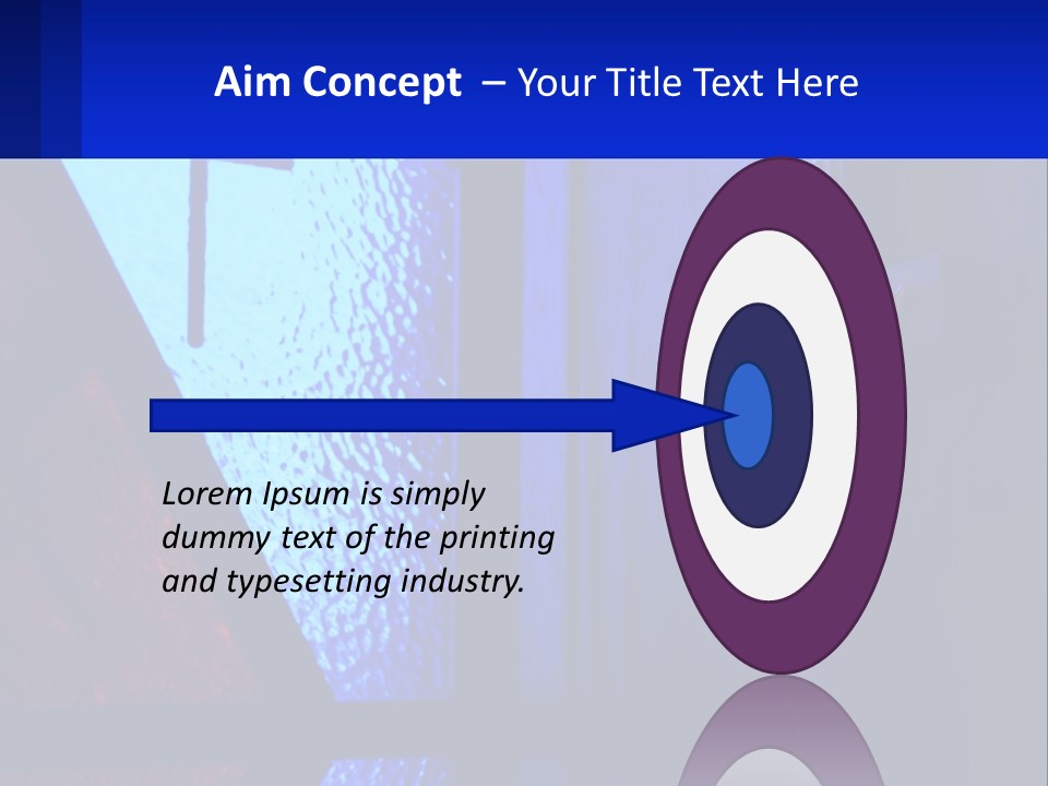 A Cross On A Wall With A Blue Background PowerPoint Template