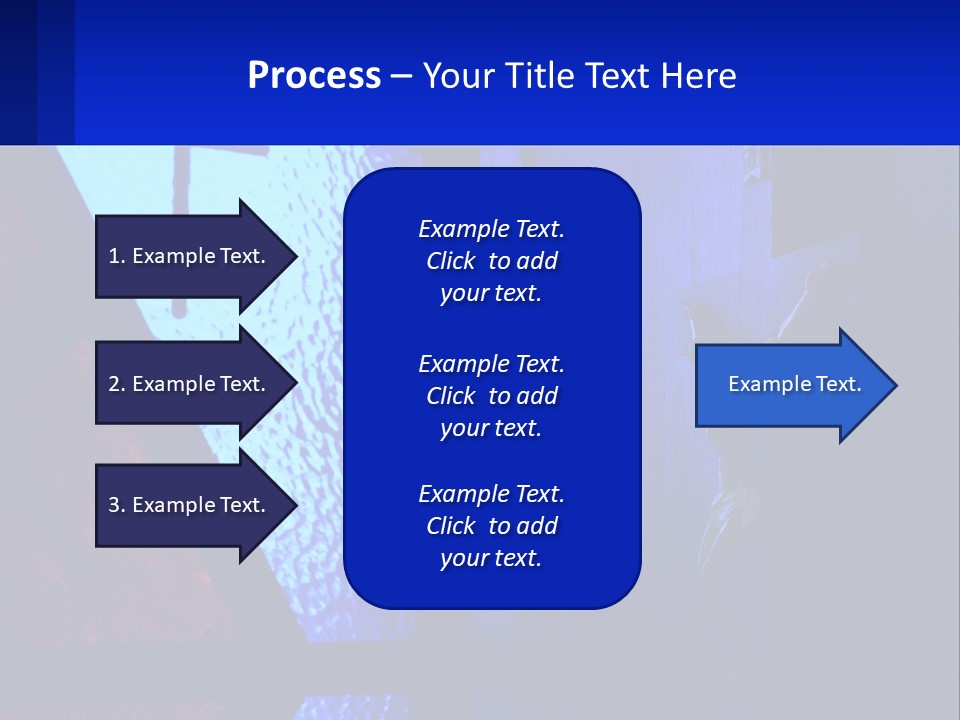 A Cross On A Wall With A Blue Background PowerPoint Template