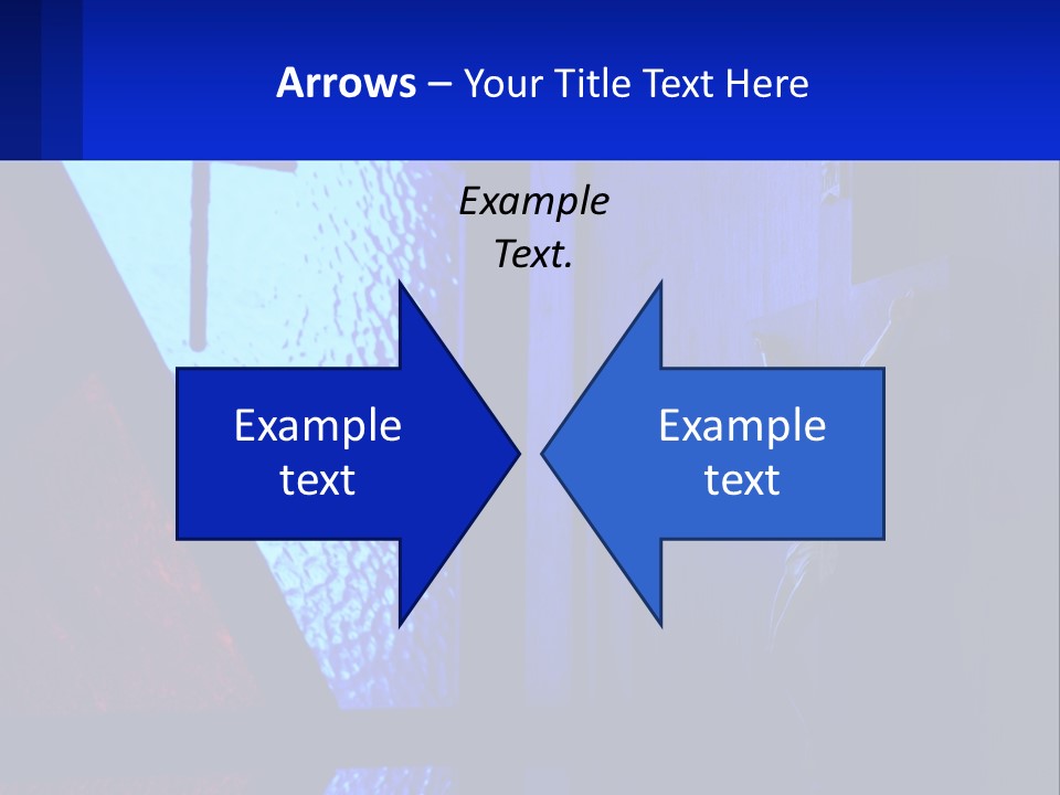 A Cross On A Wall With A Blue Background PowerPoint Template