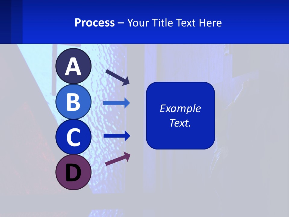A Cross On A Wall With A Blue Background PowerPoint Template