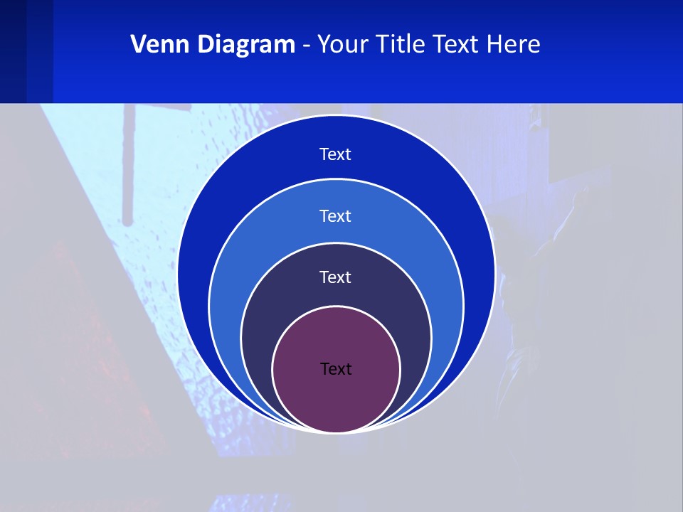A Cross On A Wall With A Blue Background PowerPoint Template