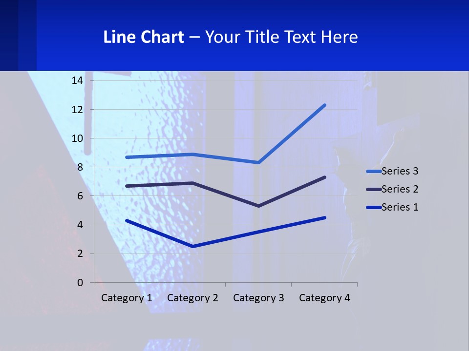 A Cross On A Wall With A Blue Background PowerPoint Template