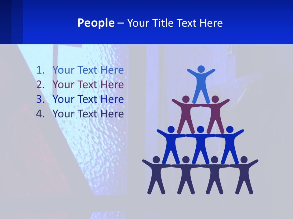 A Cross On A Wall With A Blue Background PowerPoint Template