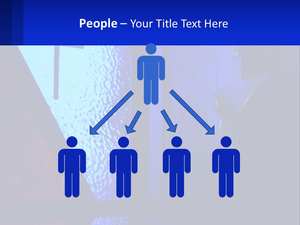 A Cross On A Wall With A Blue Background PowerPoint Template