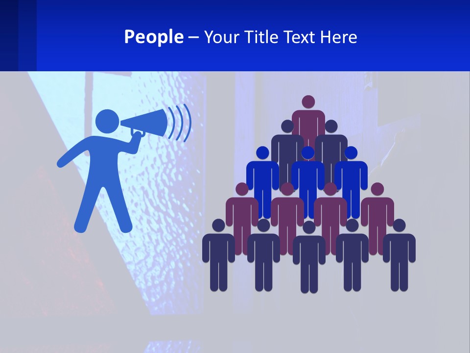 A Cross On A Wall With A Blue Background PowerPoint Template