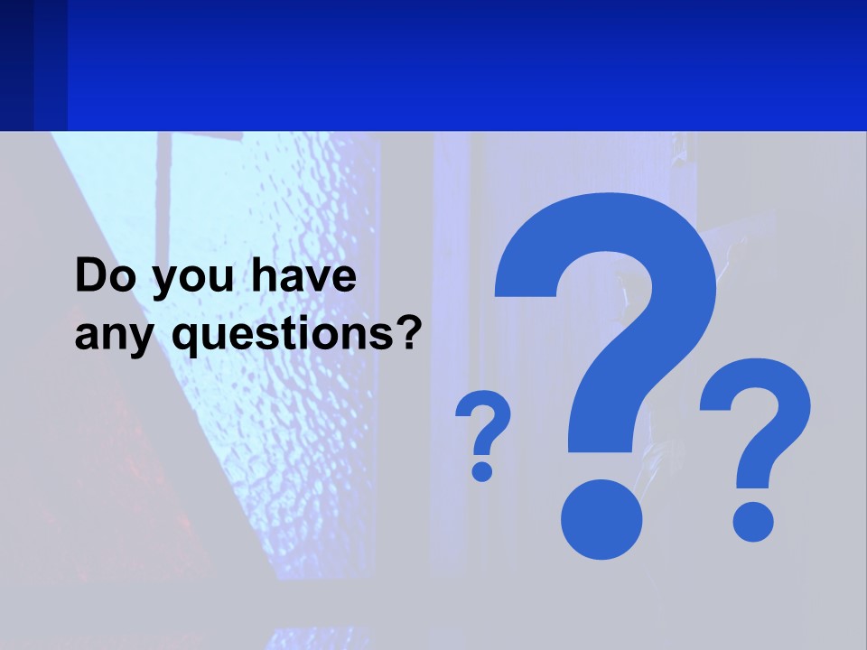 A Cross On A Wall With A Blue Background PowerPoint Template