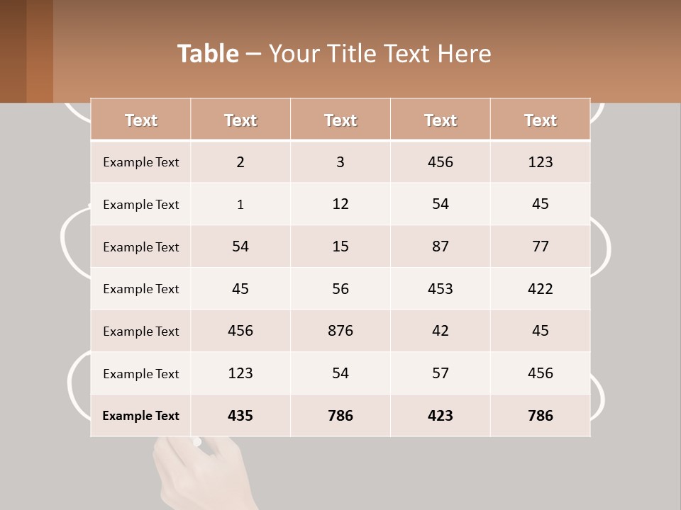 A Blackboard With A Red Circle And Arrows PowerPoint Template