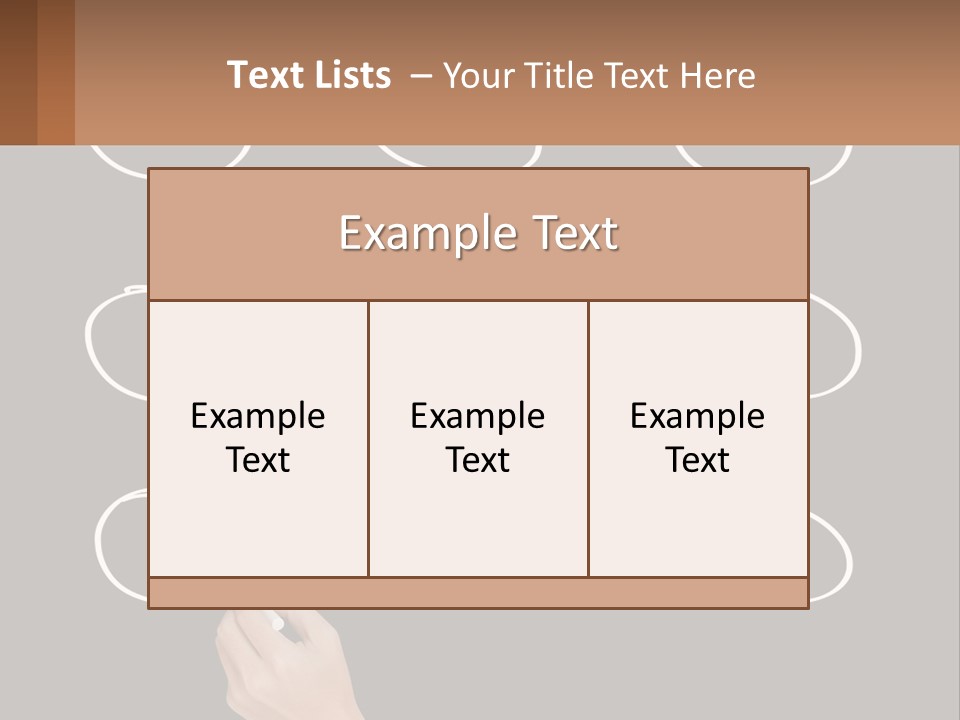 A Blackboard With A Red Circle And Arrows PowerPoint Template